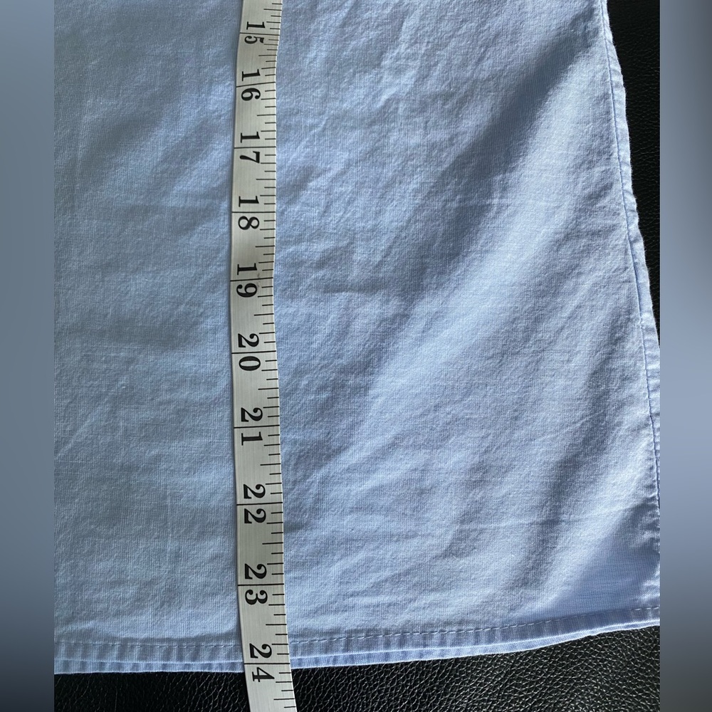 Zara light blue cotton top EUC size S coastal feminine - Picture 10 of 13